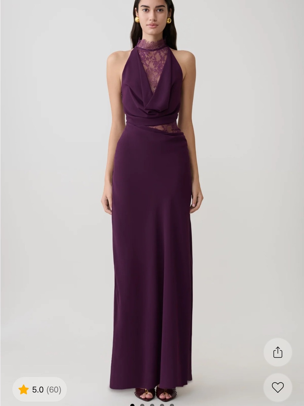 Meshki Plum Arra Maxi Dress